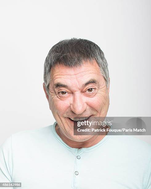 Comedian Jean-Marie Bigard is photographed for Paris Match on April 21, 2014 in Paris, France.