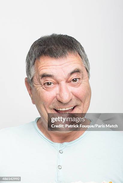 Comedian Jean-Marie Bigard is photographed for Paris Match on April 21, 2014 in Paris, France.