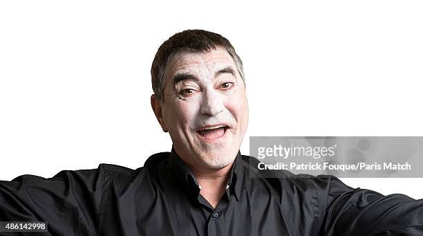 Comedian Jean-Marie Bigard is photographed for Paris Match on April 21, 2014 in Paris, France.