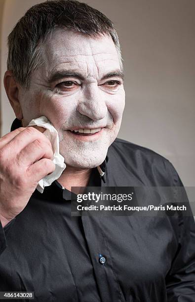 Comedian Jean-Marie Bigard is photographed for Paris Match on April 21, 2014 in Paris, France.