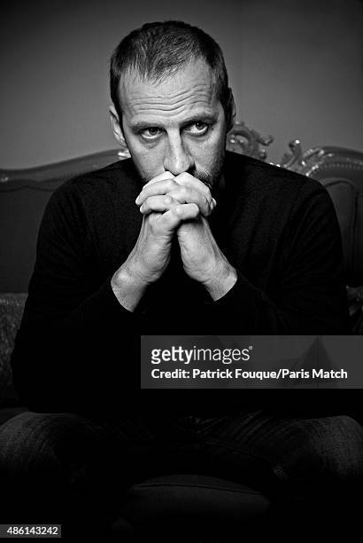 Comedian Fred Testot is photographed for Paris Match on April 17, 2012 in Paris, France.