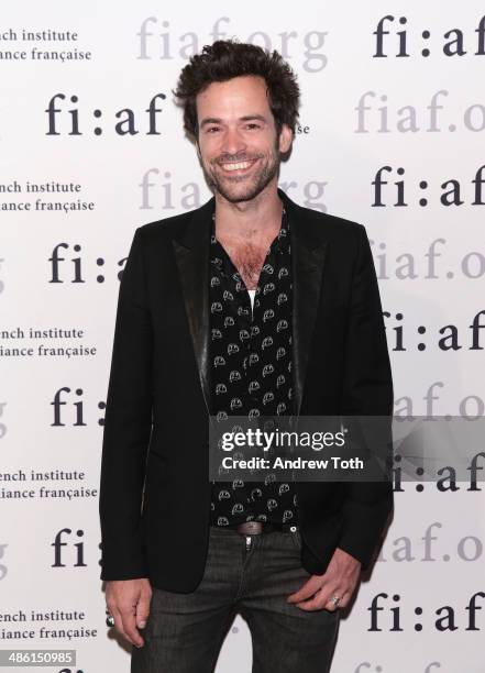 Actor Romain Duris attends the CineSalon sneak preview of "Chinese Puzzle" at Florence Gould Hall on April 22, 2014 in New York City.