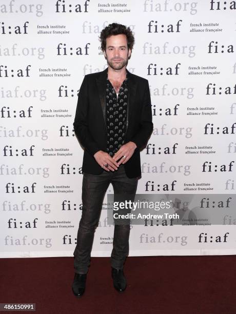 Actor Romain Duris attends the CineSalon sneak preview of "Chinese Puzzle" at Florence Gould Hall on April 22, 2014 in New York City.