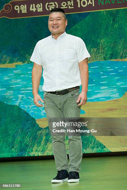 Actors Kang Ho-Dong attends the tvN "ShinSeoYuGi" press conference on September 1, 2015 in Seoul, South Korea. The program will open on September 04,...