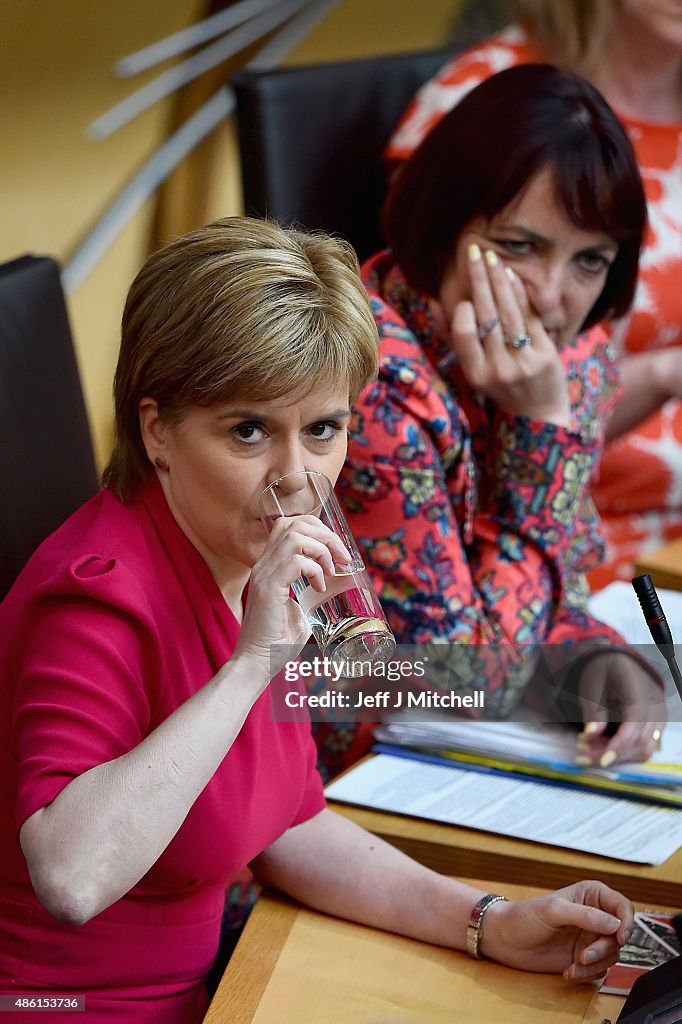 Scottish First Minister Unveils Her New Programme For Government