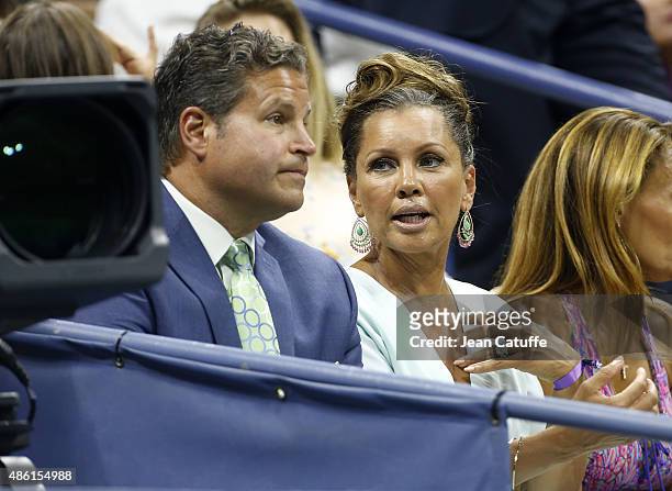 Vanessa Williams and her husband Jim Skrip attend the 15th Annual USTA Opening Night Gala on Day 1 of the 2015 US Open at USTA Billie Jean King...