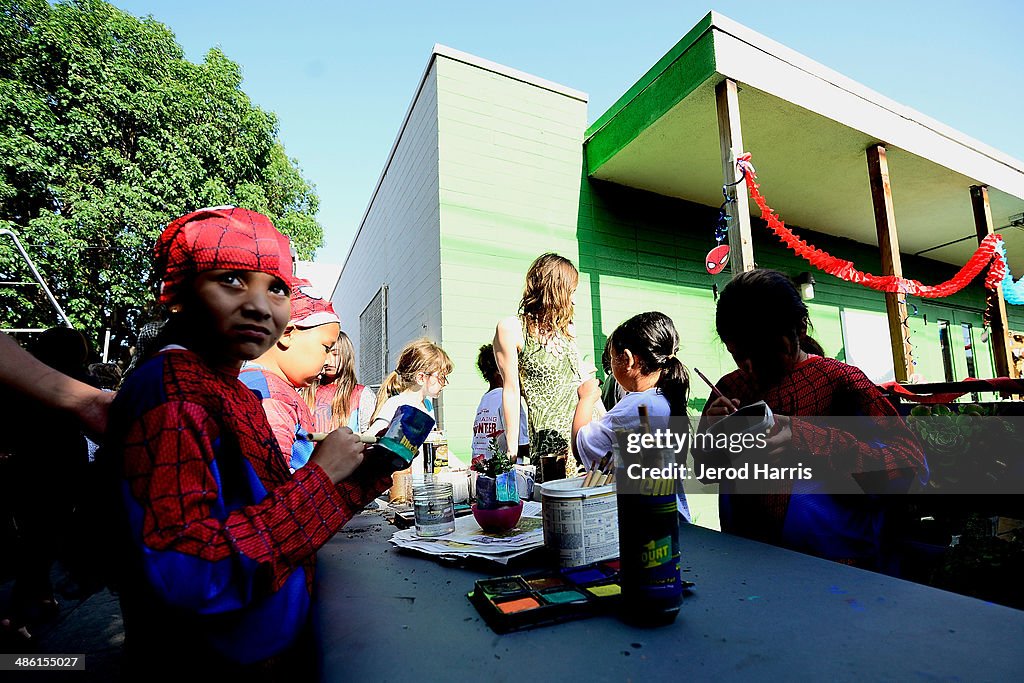 Larchmont Charter School Celebrates "The Amazing Spider-Man 2" At Be Amazing Day