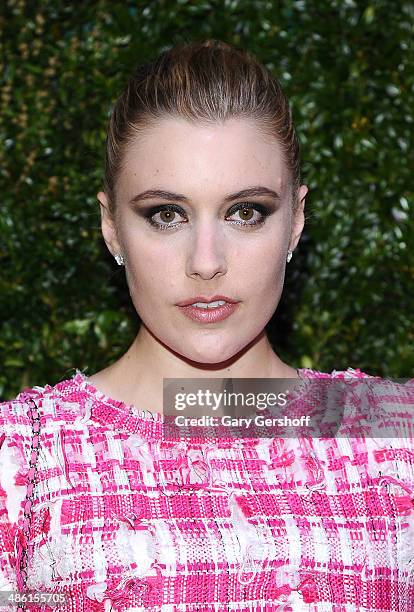 Actress Greta Gerwig attends the Chanel Tribeca Film Festival Artist Dinner at Balthazer on April 22, 2014 in New York City.