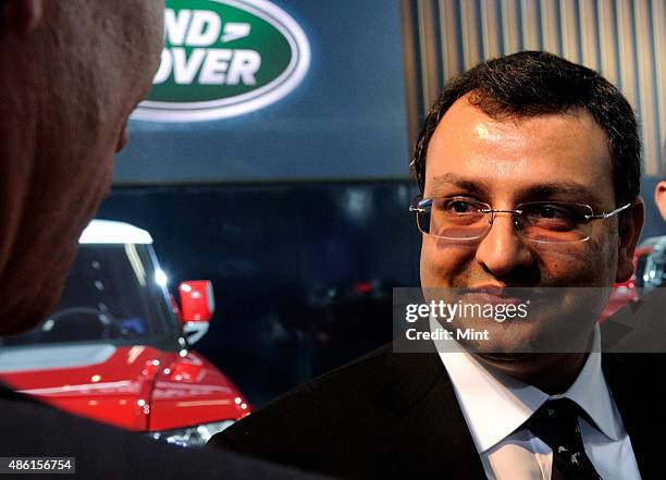 Tata Group Chairman designate Cyrus Mistry during the launch of the Land Rover at the Auto Expo 2012 on January 6, 2012 in Greater Noida, India.