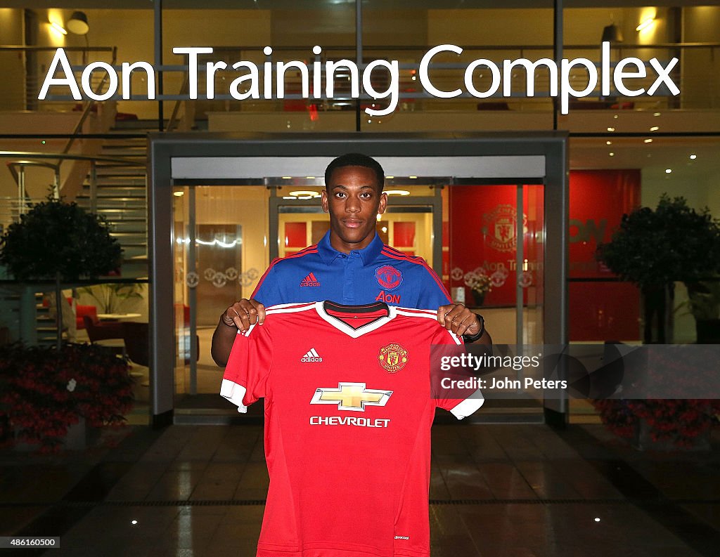 Manchester United Unveil New Signing Anthony Martial