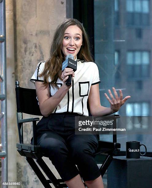 Actress Alycia Debnam-Carey attends AOL Build Speaker Presents Alycia Debnam-Carey "Fear The Walking Dead" at AOL Studios New York City on...