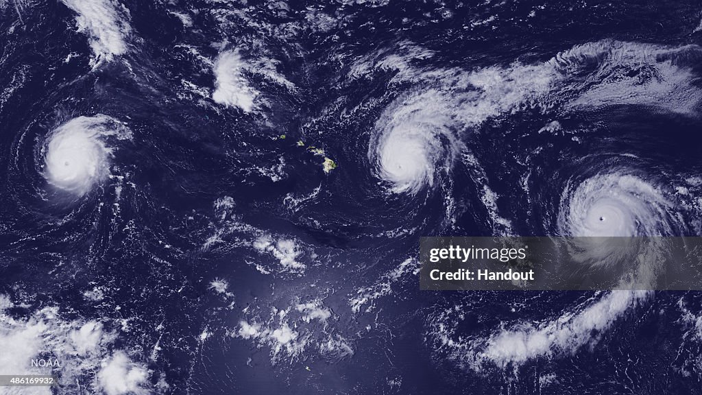 Three Hurricanes Churn In The Pacific