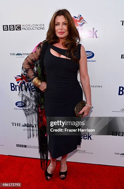 Actress Kelly LeBrock attends the 8th Annual BritWeek Launch Party at a private residence on April 22, 2014 in Los Angeles, California.