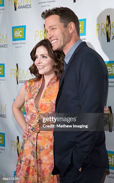 Actors Jen Lilley and Eric Martsolf arrive at the 18th Annual PRISM Awards at Skirball Cultural Center on April 22, 2014 in Los Angeles, California.