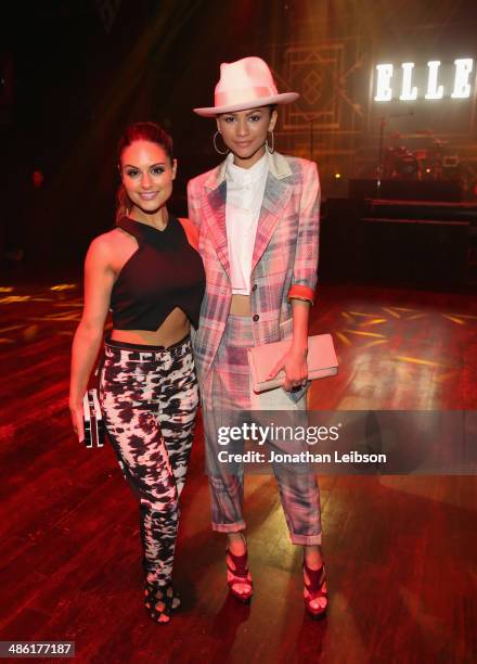 Recording artists Zendaya and Pia Toscano attend the 5th Annual ELLE Women in Music Celebration presented by CUSP by Neiman Marcus. Hosted by ELLE...