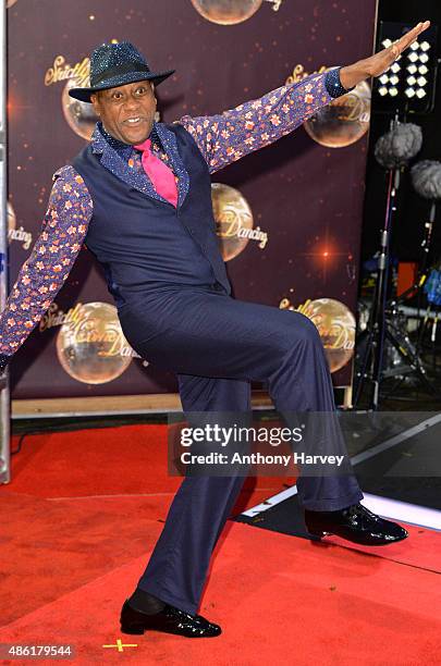 Ainsley Harriott attends the red carpet launch of "Strictly Come Dancing 2015" at Elstree Studios on September 1, 2015 in Borehamwood, England.