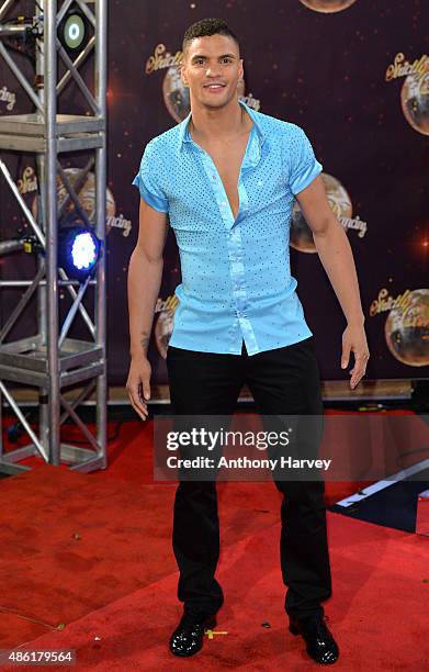 Anthony Ogogo attends the red carpet launch of "Strictly Come Dancing 2015" at Elstree Studios on September 1, 2015 in Borehamwood, England.