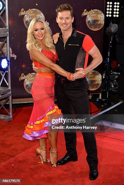 Kristina Rihanoff attends the red carpet launch of "Strictly Come Dancing 2015" at Elstree Studios on September 1, 2015 in Borehamwood, England.