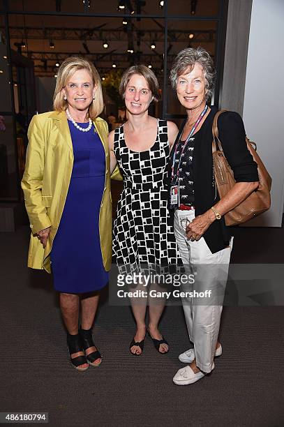 Congresswoman Carolyn Maloney, Executive Director of City Parks Foundation, Heather Lubov and former tennis champion Virginia Wade attend the 18th...
