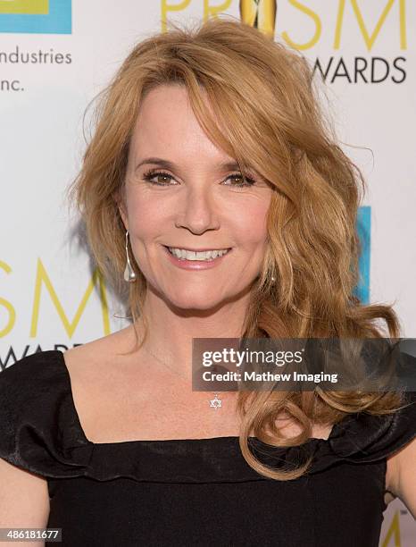 Actress Lea Thompson arrives at the 18th Annual PRISM Awards at Skirball Cultural Center on April 22, 2014 in Los Angeles, California.