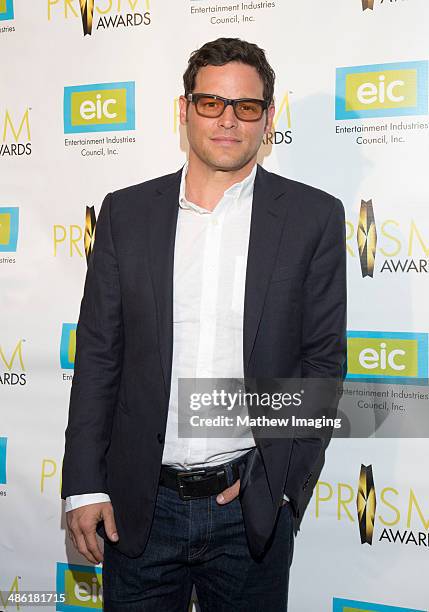 Actor Justin Chambers arrives at the 18th Annual PRISM Awards at Skirball Cultural Center on April 22, 2014 in Los Angeles, California.