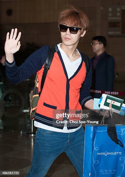 Are seen at Gimpo International Airport on April 2, 2014 in Gimpo, South Korea.