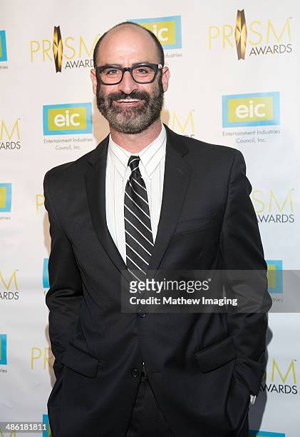 Actor Brody Stevens arrives at the 18th Annual PRISM Awards at Skirball Cultural Center on April 22, 2014 in Los Angeles, California.