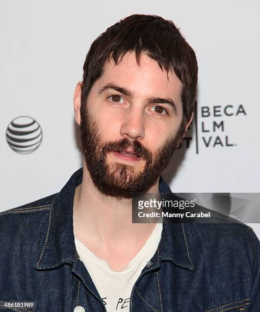 Jim Sturgess attends the screening of "Electric Slide" during the 2014 Tribeca Film Festival at Chelsea Bow Tie Cinemas on April 22, 2014 in New York...