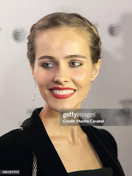 Isabel Lucas attends the screening of "Electric Slide" during the 2014 Tribeca Film Festival at Chelsea Bow Tie Cinemas on April 22, 2014 in New York...