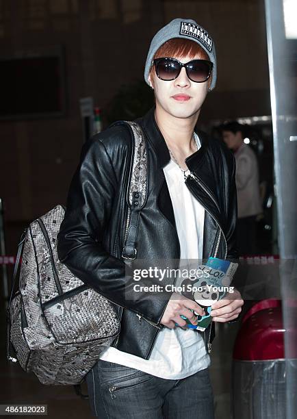 Are seen at Gimpo International Airport on April 2, 2014 in Gimpo, South Korea.