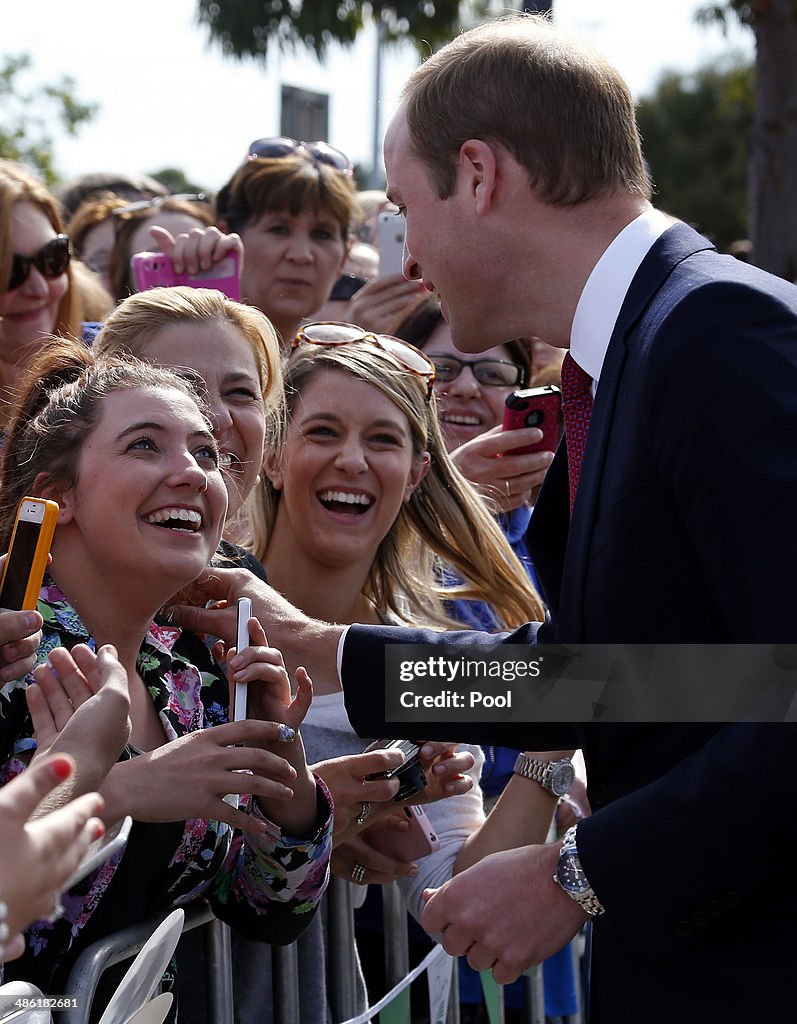 The Duke And Duchess Of Cambridge Tour Australia And New Zealand - Day 17