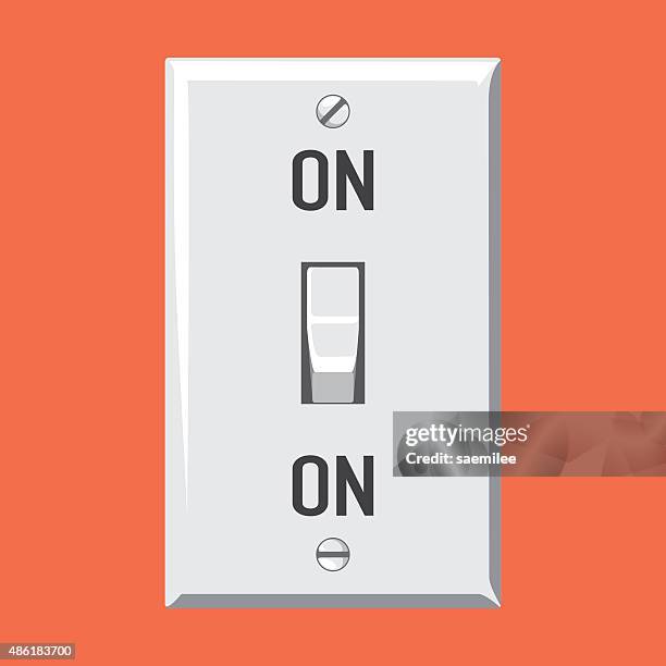 stockillustraties, clipart, cartoons en iconen met switch on - insomnia