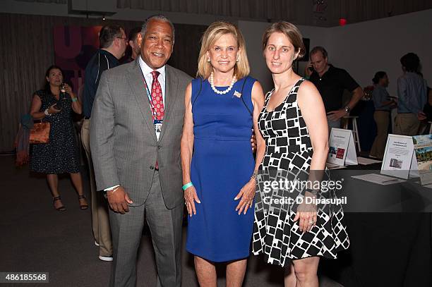 New York City Parks Department commissioner Mitchell Silver, Congresswoman Carolyn B. Maloney, and City Parks Foundation executive director Heather...