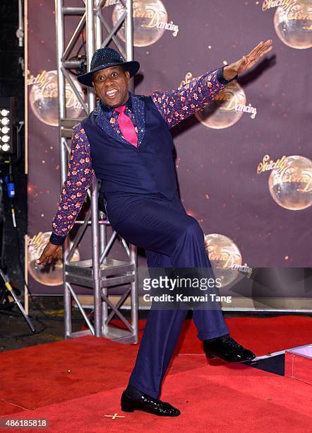 Ainsley Harriott attends the red carpet launch of "Strictly Come Dancing 2015" at Elstree Studios on September 1, 2015 in Borehamwood, England.