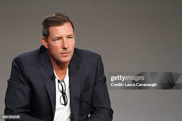 Edward Burns attends Apple Store Soho presents Meet The Creator: Edward Burns, "Public Morals" at Apple Store Soho on September 1, 2015 in New York...