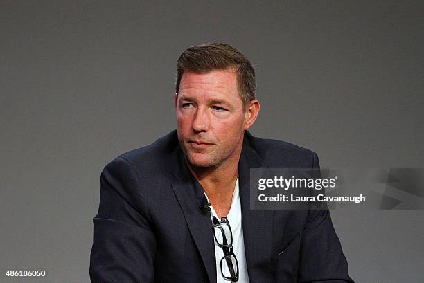 Edward Burns attends Apple Store Soho presents Meet The Creator: Edward Burns, "Public Morals" at Apple Store Soho on September 1, 2015 in New York...