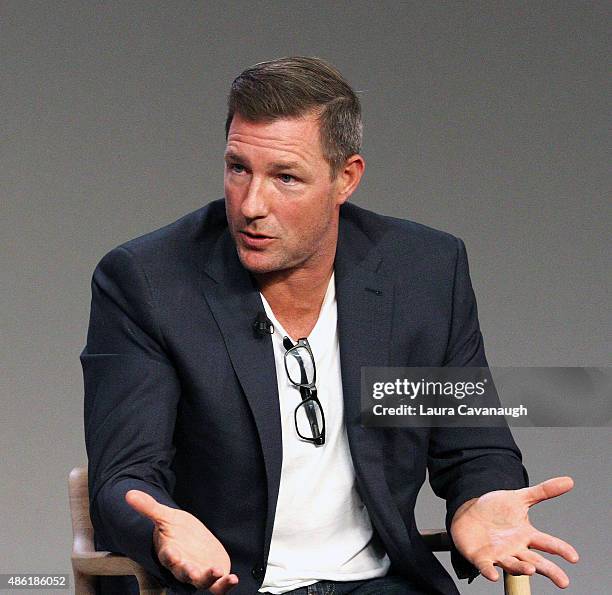 Edward Burns attends Apple Store Soho presents Meet The Creator: Edward Burns, "Public Morals" at Apple Store Soho on September 1, 2015 in New York...