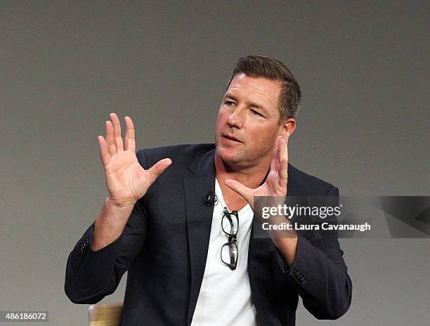 Edward Burns attends Apple Store Soho presents Meet The Creator: Edward Burns, "Public Morals" at Apple Store Soho on September 1, 2015 in New York...