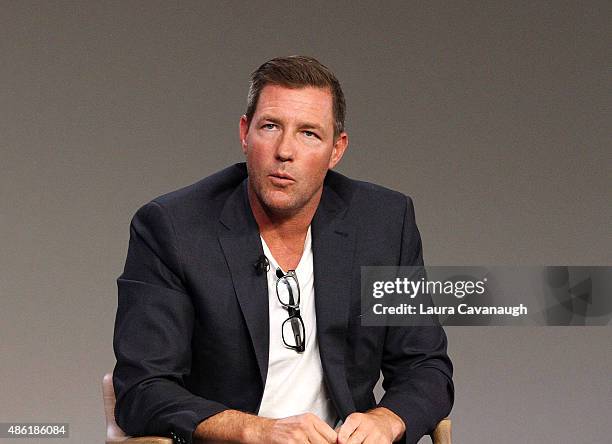 Edward Burns attends Apple Store Soho presents Meet The Creator: Edward Burns, "Public Morals" at Apple Store Soho on September 1, 2015 in New York...