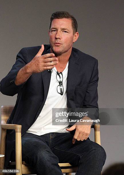 Edward Burns attends Apple Store Soho presents Meet The Creator: Edward Burns, "Public Morals" at Apple Store Soho on September 1, 2015 in New York...