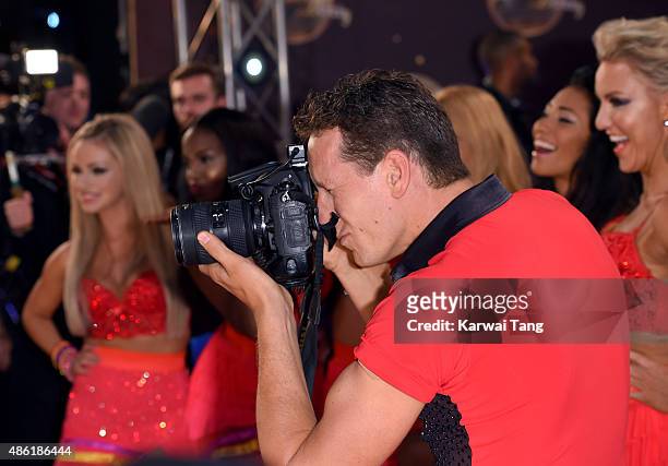 Brendan Cole attends the red carpet launch of "Strictly Come Dancing 2015" at Elstree Studios on September 1, 2015 in Borehamwood, England.