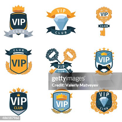 Vip Club Rundu Vip Club Logo And Emblems Vector Set High-Res Vector Graphic - Getty Images