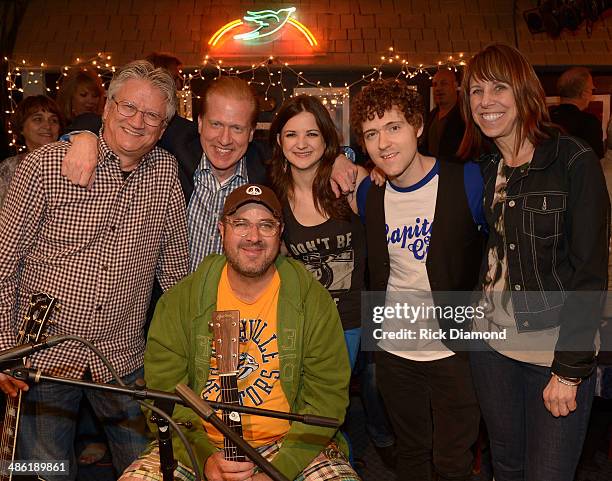 Rock & Roll Hall of Fame member Richie Furay, SoundExchange CEO Michael Huppe, Sarah Zimmermann & Justin Davis of Striking Matches with COO President...
