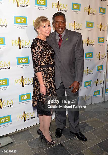 Actor Ernie Hudson and wife Linda attend the 18th Annual PRISM Awards Ceremony at Skirball Cultural Center on April 22, 2014 in Los Angeles,...
