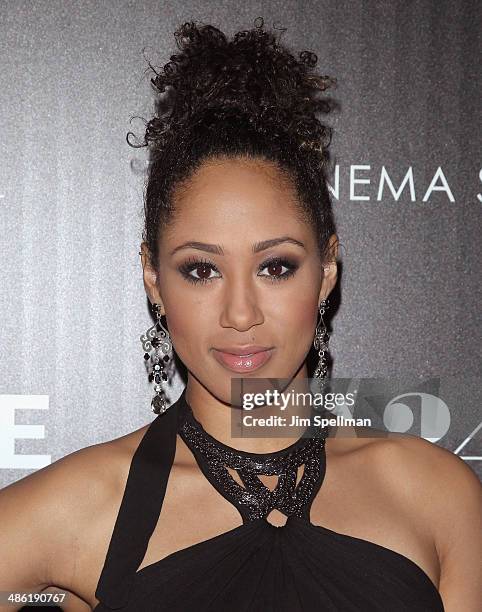 Margot Bingham attends the A24 and The Cinema Society premiere of "Locke" at The Paley Center for Media on April 22, 2014 in New York City.