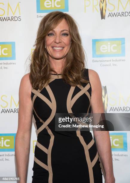 Actress Allison Janney arrives at the 18th Annual PRISM Awards at Skirball Cultural Center on April 22, 2014 in Los Angeles, California.