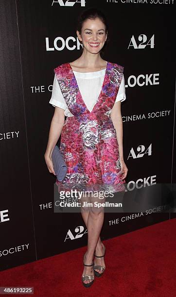 Nora Zehetner attends the A24 and The Cinema Society premiere of "Locke" at The Paley Center for Media on April 22, 2014 in New York City.