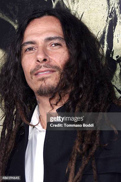 Musician James Shaffer attends the "The Quiet Ones" Los Angeles premiere held at The Theatre At Ace Hotel on April 22, 2014 in Los Angeles,...