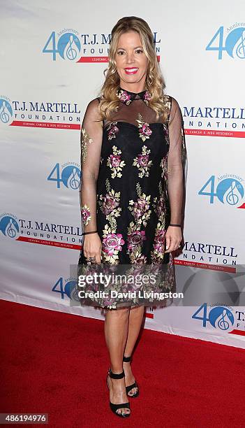 Los Angeles Lakers president Jeanie Buss attends the T.J. Martell Foundation's Spirit of Excellence Awards at the Beverly Wilshire Four Seasons Hotel...