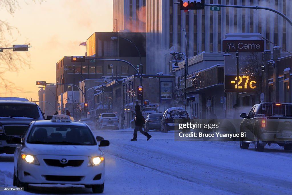 Franklin Avenue in winter